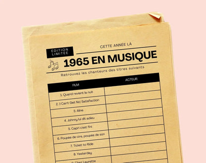 Jeu anniversaire 60 ans - Jeux de fête pour 60ème anniversaire FLTMfrance