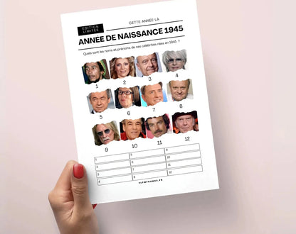 Jeu anniversaire 80 ans - Jeux de fête pour 80ème anniversaire FLTMfrance