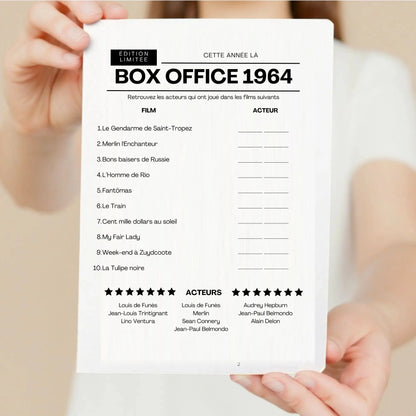 Jeu anniversaire Année 1964 - 10 jeux imprimer pour anniversaire 60 ans FLTMfrance
