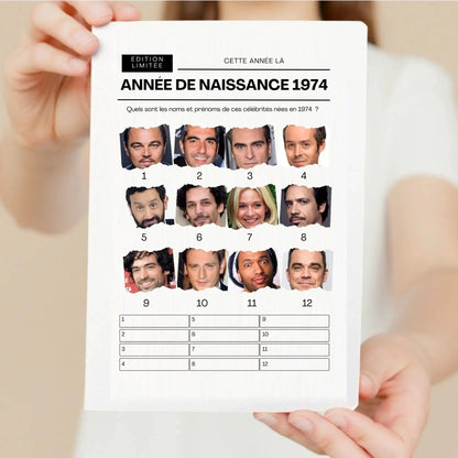 Jeu anniversaire Année 1974 - 10 jeux imprimer pour anniversaire 50 ans FLTMfrance