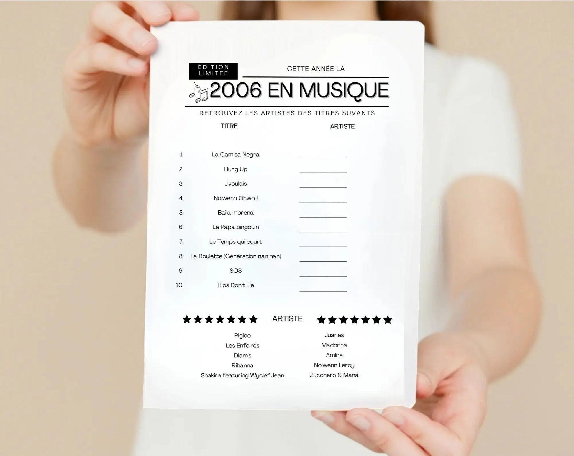 Jeu anniversaire Année 2006 - 10 jeux à imprimer pour fêter les 18 ans FLTMfrance