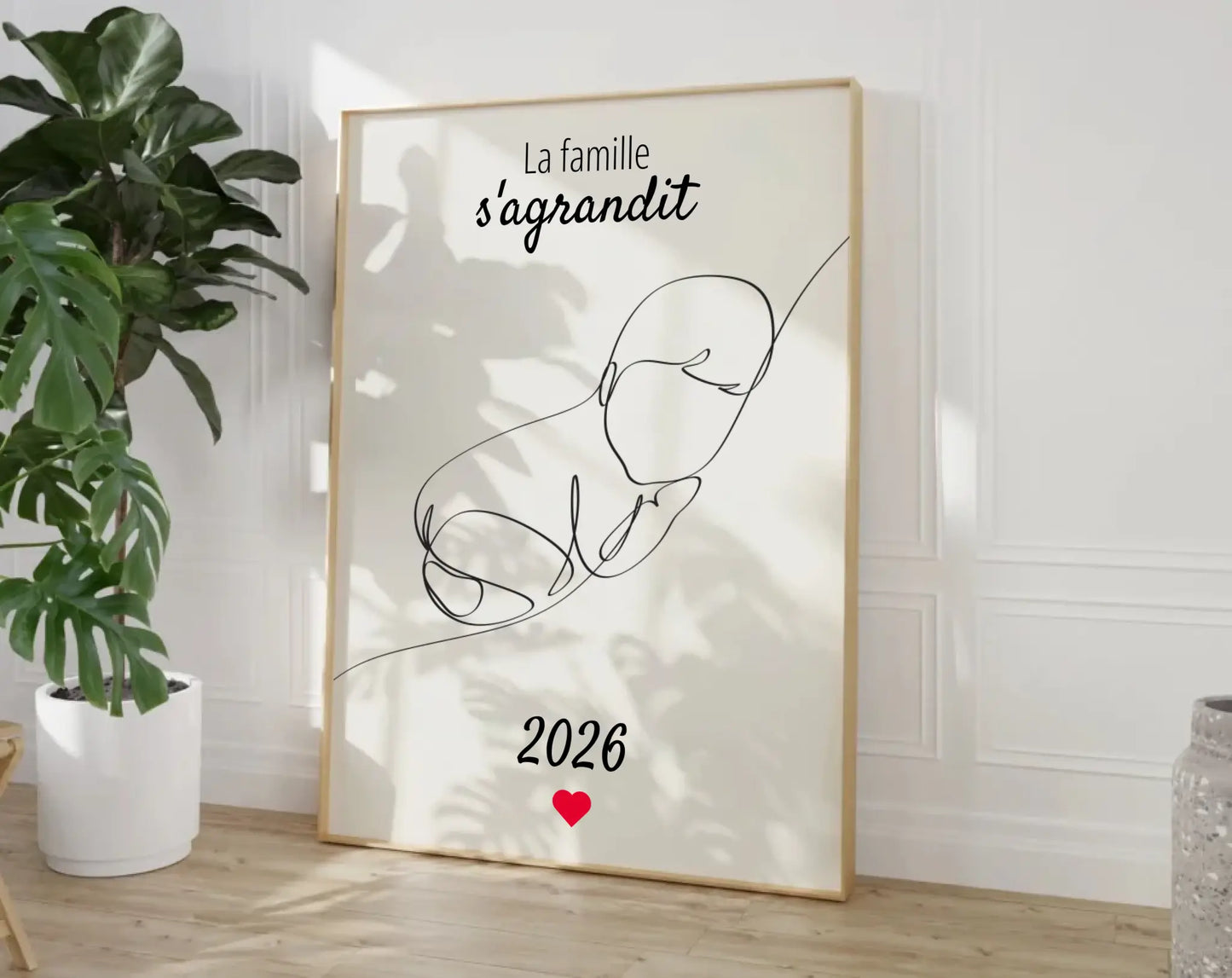 La famille s'agrandit - Affiche annonce grossesse 2025 FLTMfrance