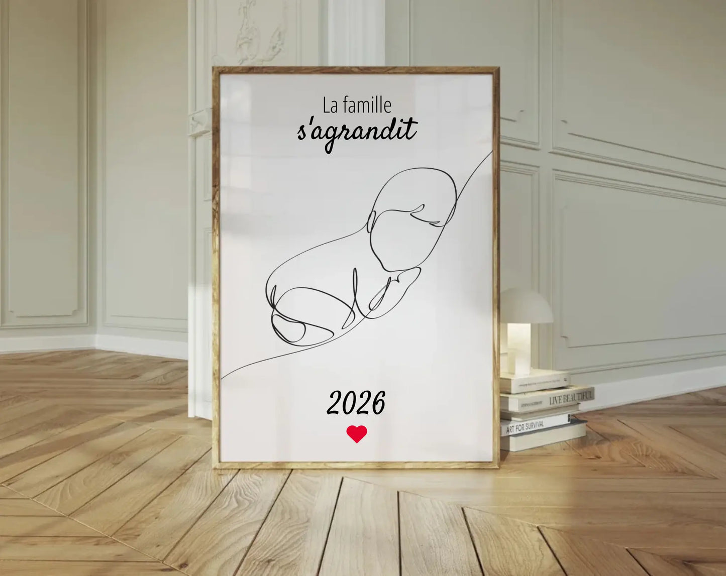 La famille s'agrandit - Affiche annonce grossesse 2025 FLTMfrance