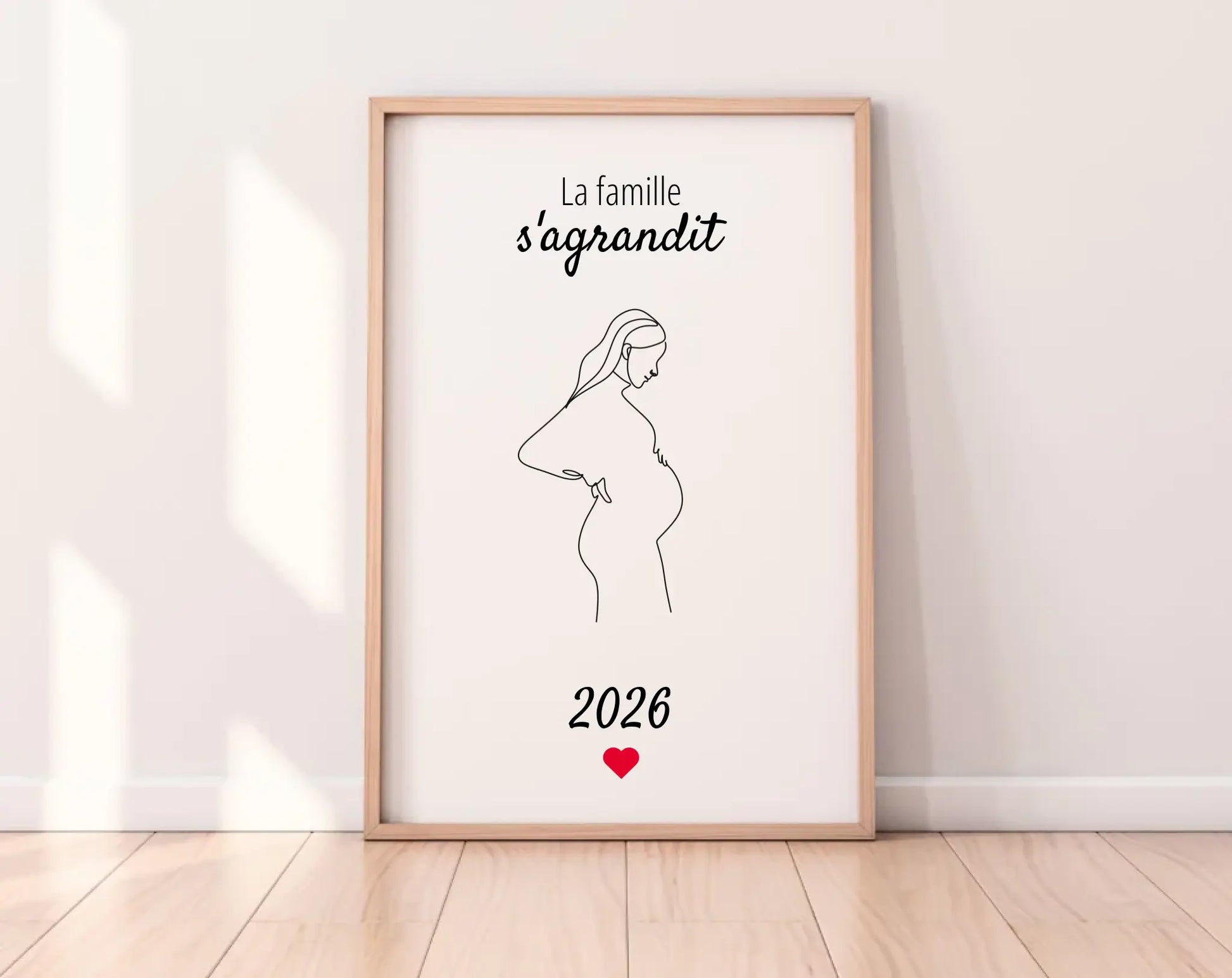 La famille s'agrandit - Affiche annonce grossesse 2025 FLTMfrance