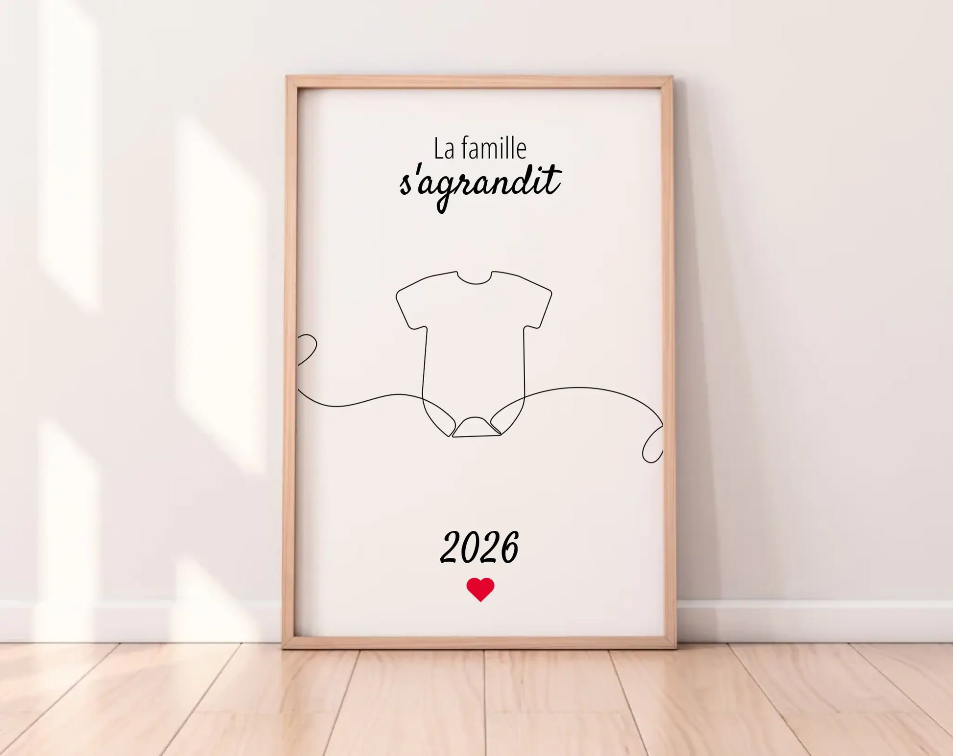 La famille s'agrandit - Affiche annonce grossesse 2025 FLTMfrance