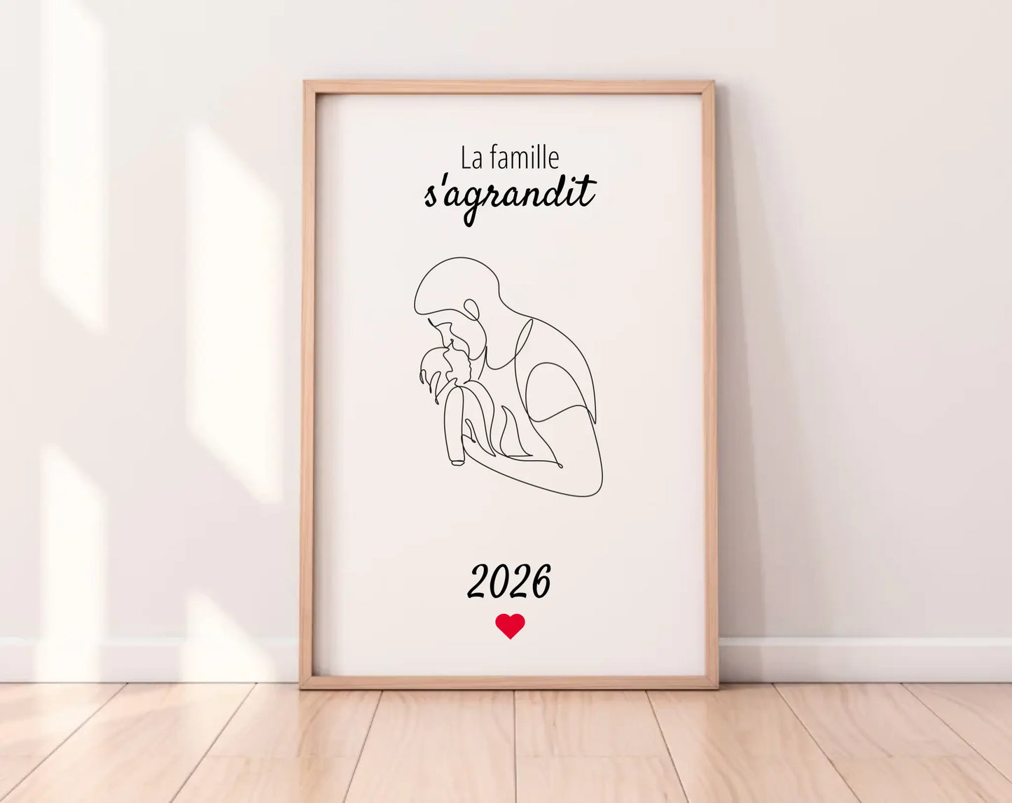 La famille s'agrandit - Affiche annonce grossesse 2025 FLTMfrance