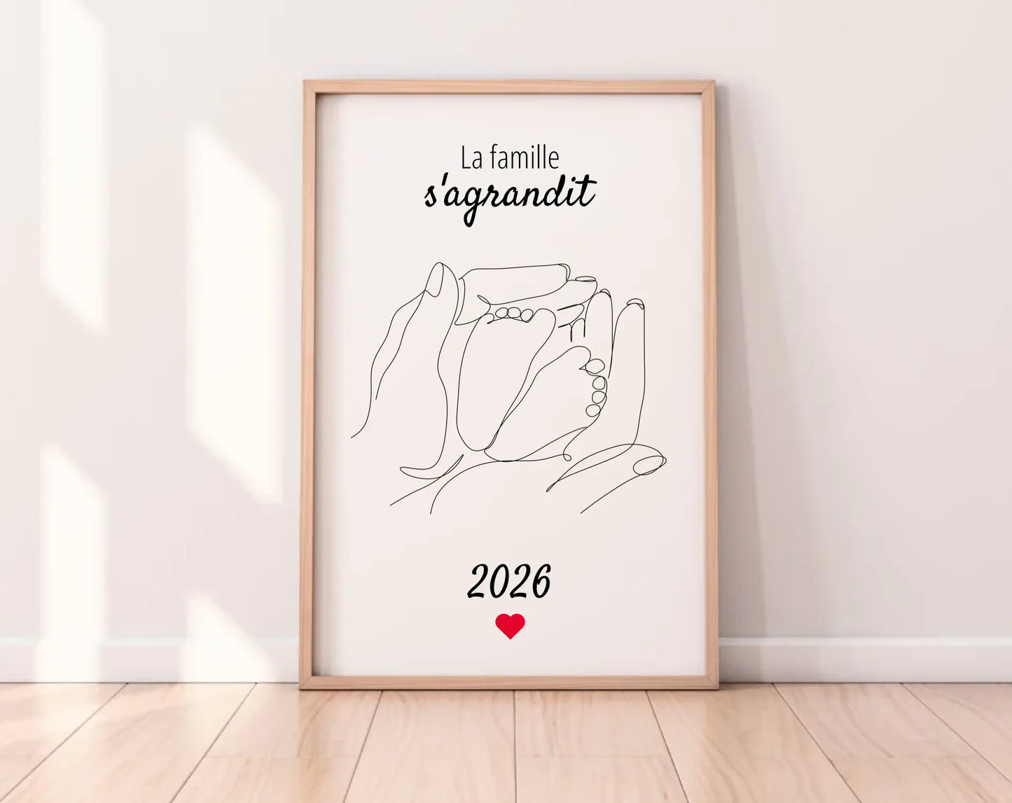 La famille s'agrandit - Affiche annonce grossesse 2025 FLTMfrance