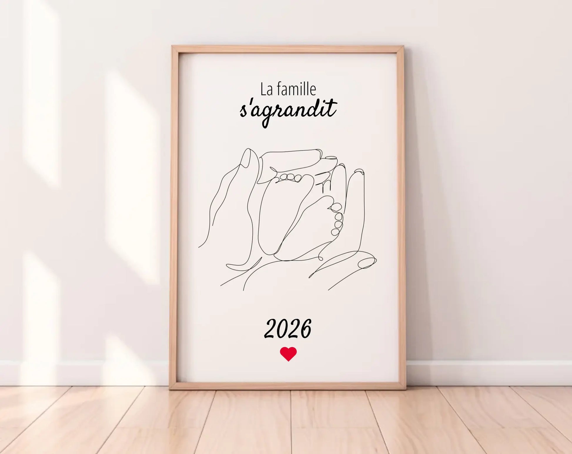 La famille s'agrandit - Affiche annonce grossesse 2025 FLTMfrance