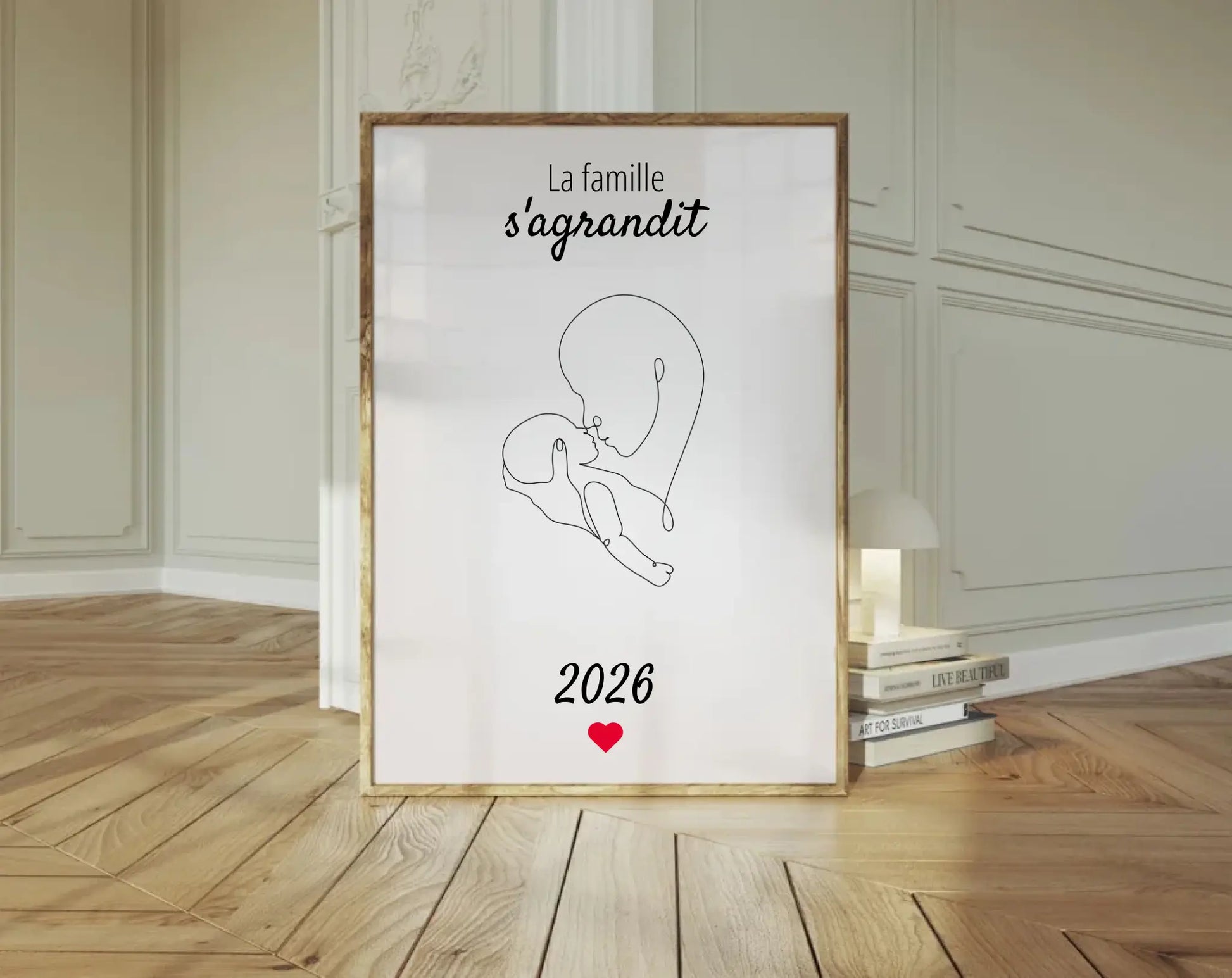 La famille s'agrandit - Affiche annonce grossesse 2025 FLTMfrance