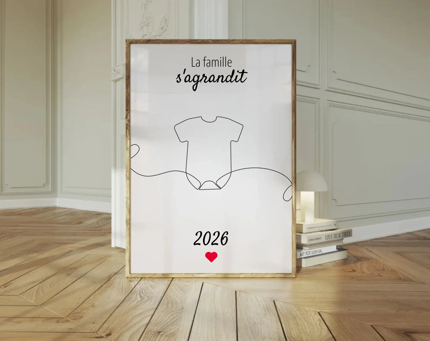 La famille s'agrandit - Affiche annonce grossesse 2025 FLTMfrance