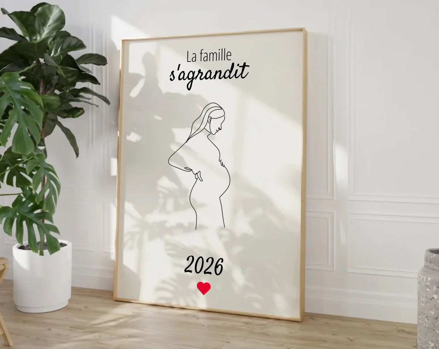La famille s'agrandit - Affiche annonce grossesse 2025 FLTMfrance