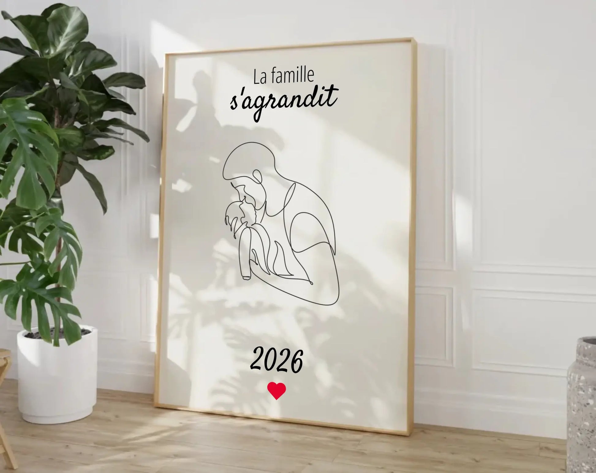 La famille s'agrandit - Affiche annonce grossesse 2025 FLTMfrance