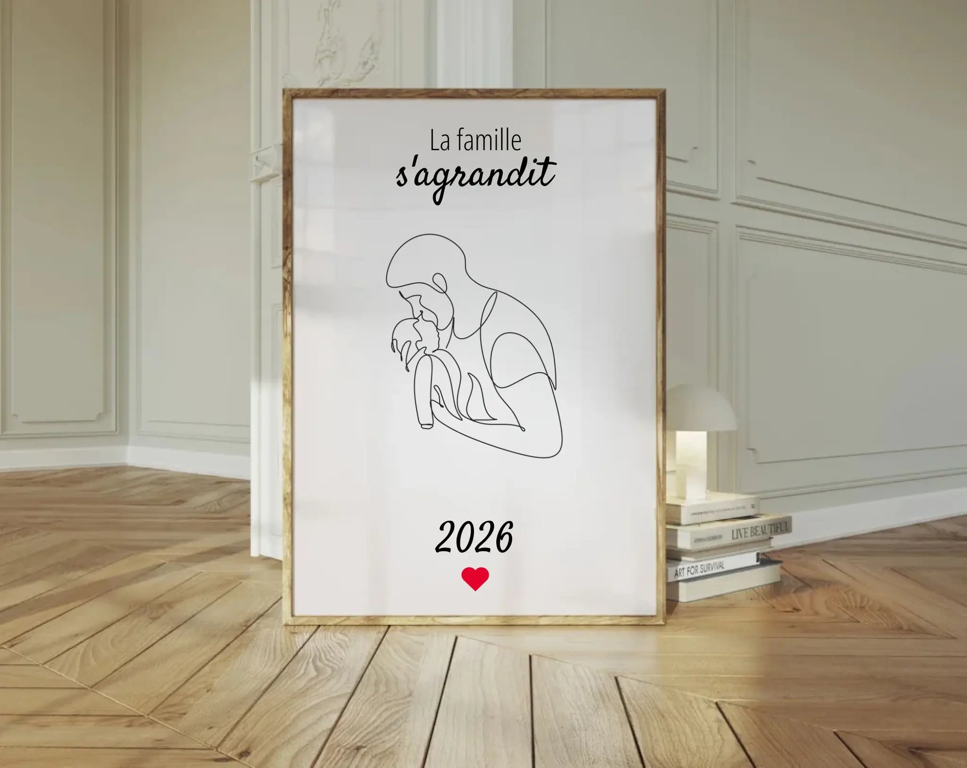 La famille s'agrandit - Affiche annonce grossesse 2025 FLTMfrance
