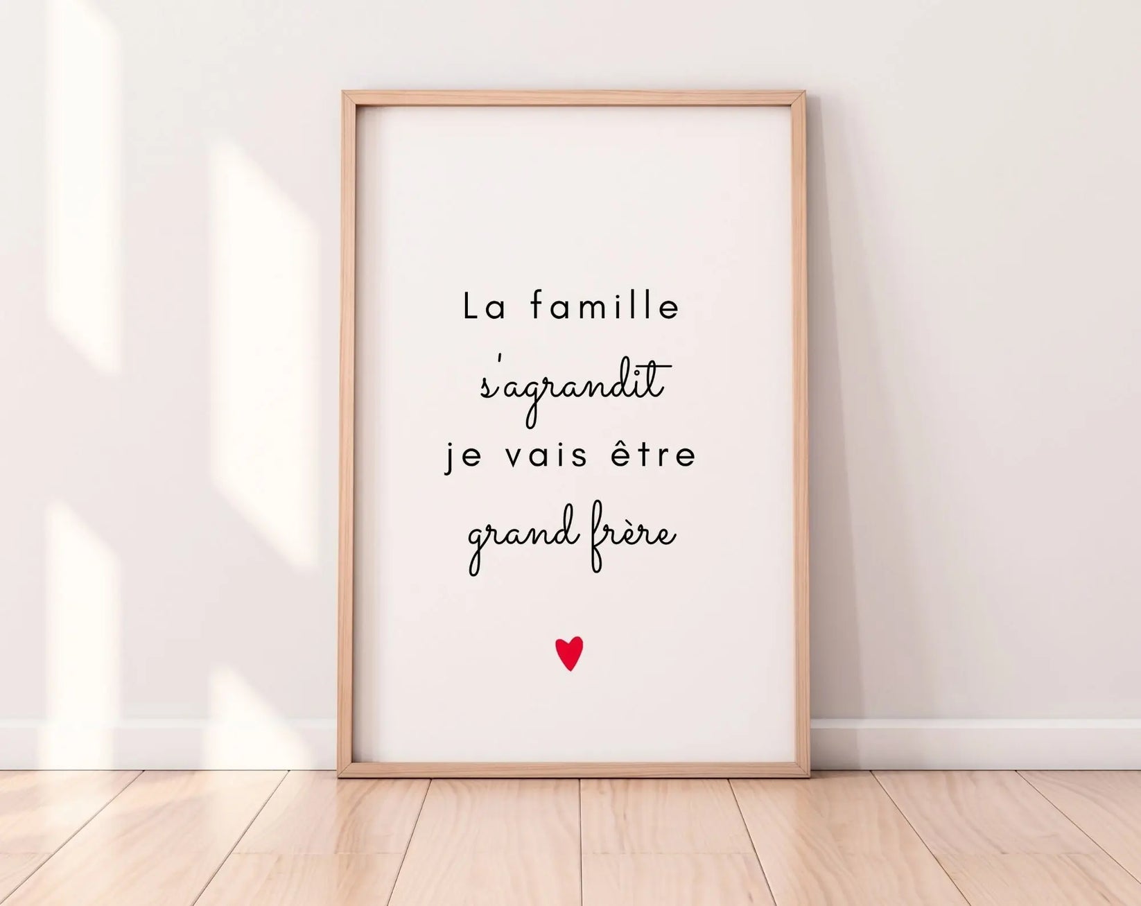 La famille s'agrandit je vais être grand frère - Annonce grossesse