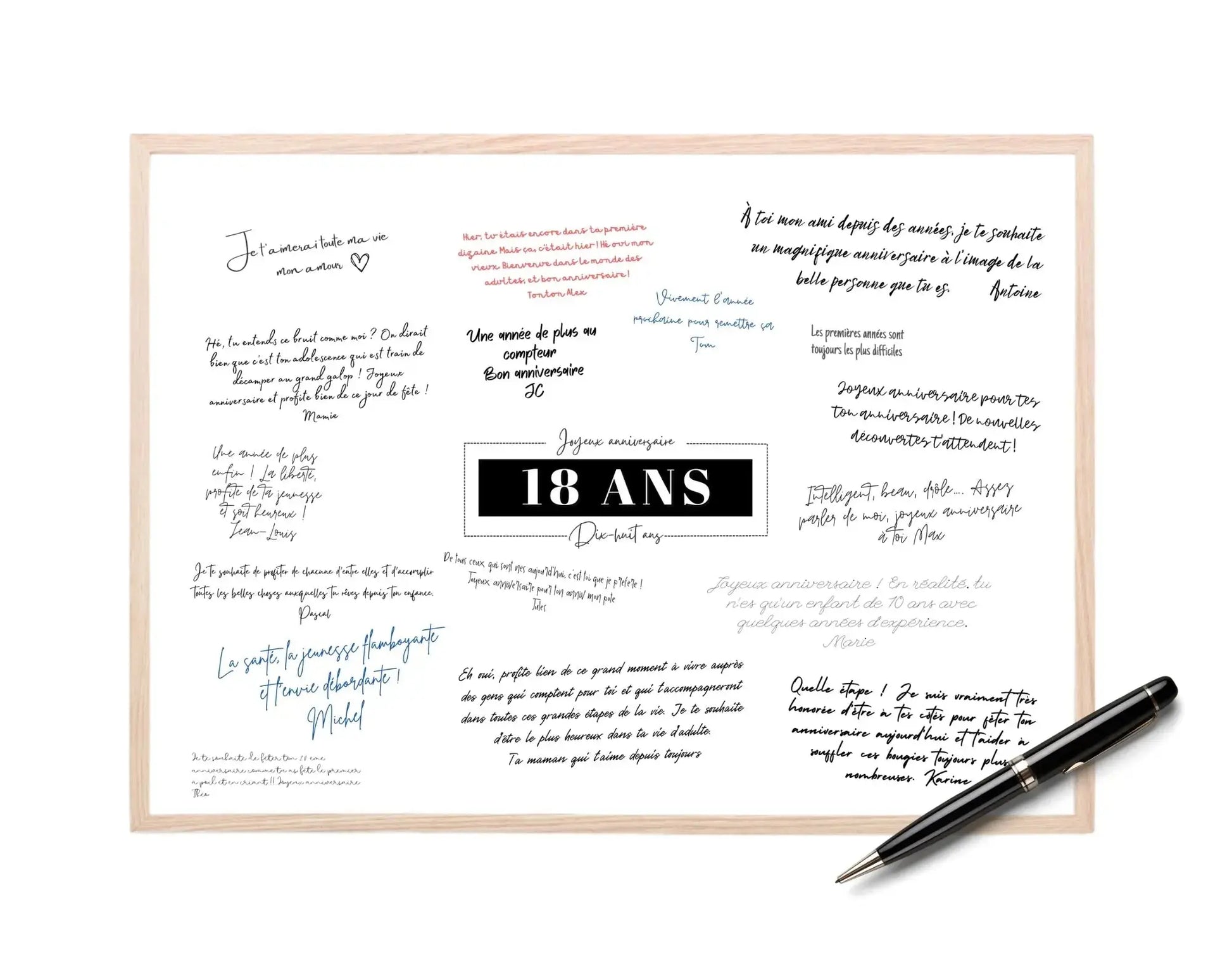Livre d'or 18 ans - Affiche à imprimer FLTMfrance