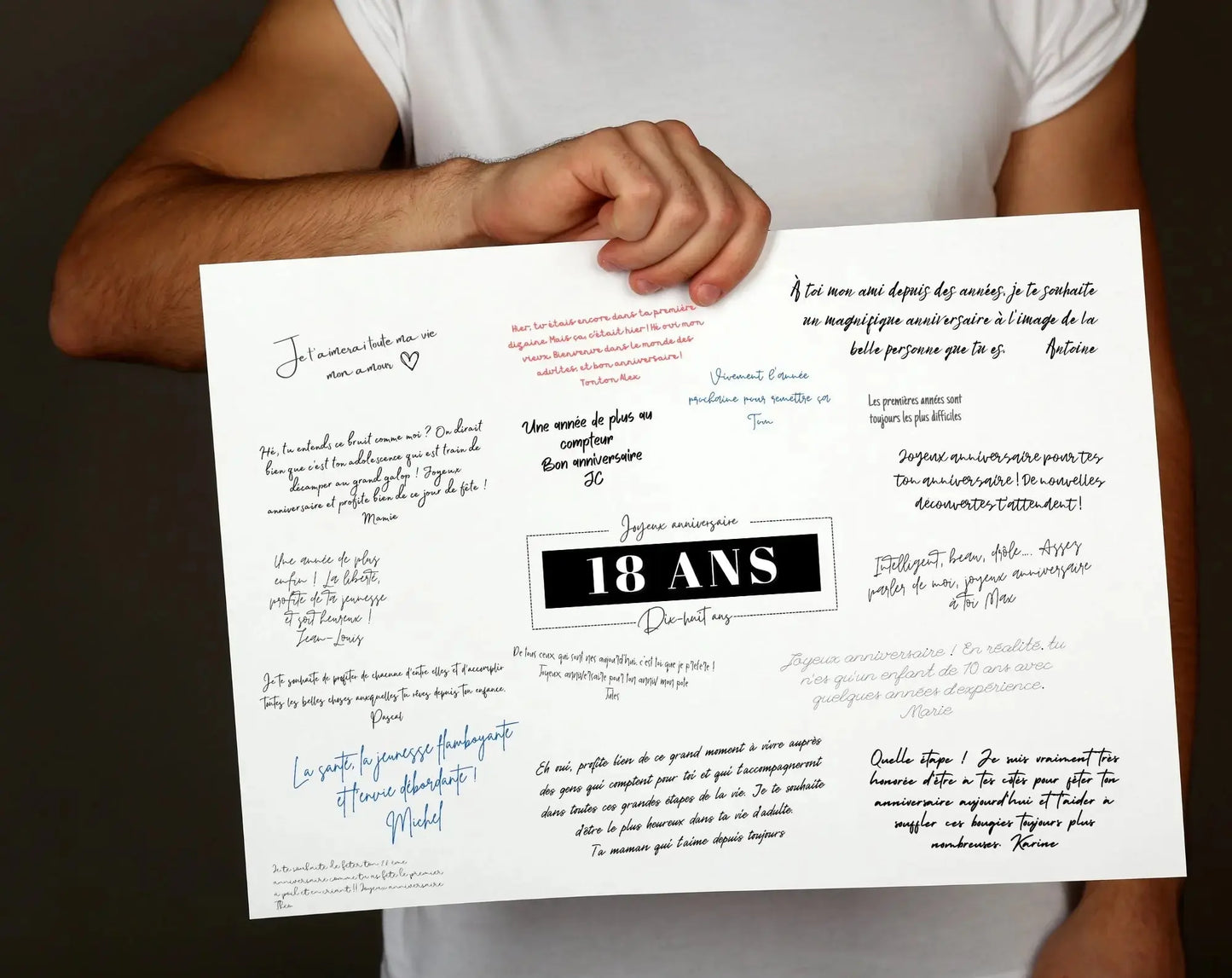 Livre d'or 18 ans - Affiche à imprimer FLTMfrance
