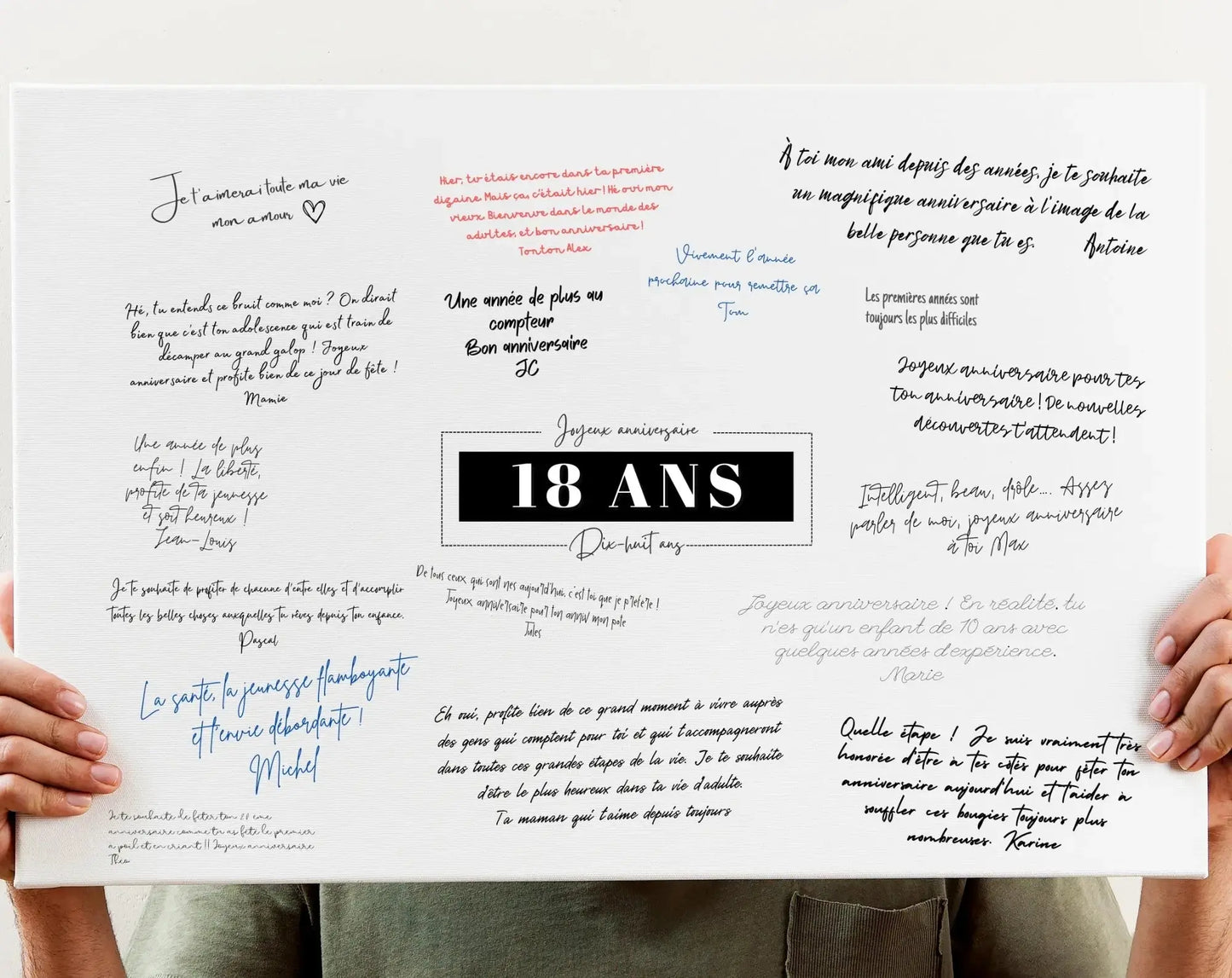 Livre d'or 18 ans - Affiche à imprimer FLTMfrance