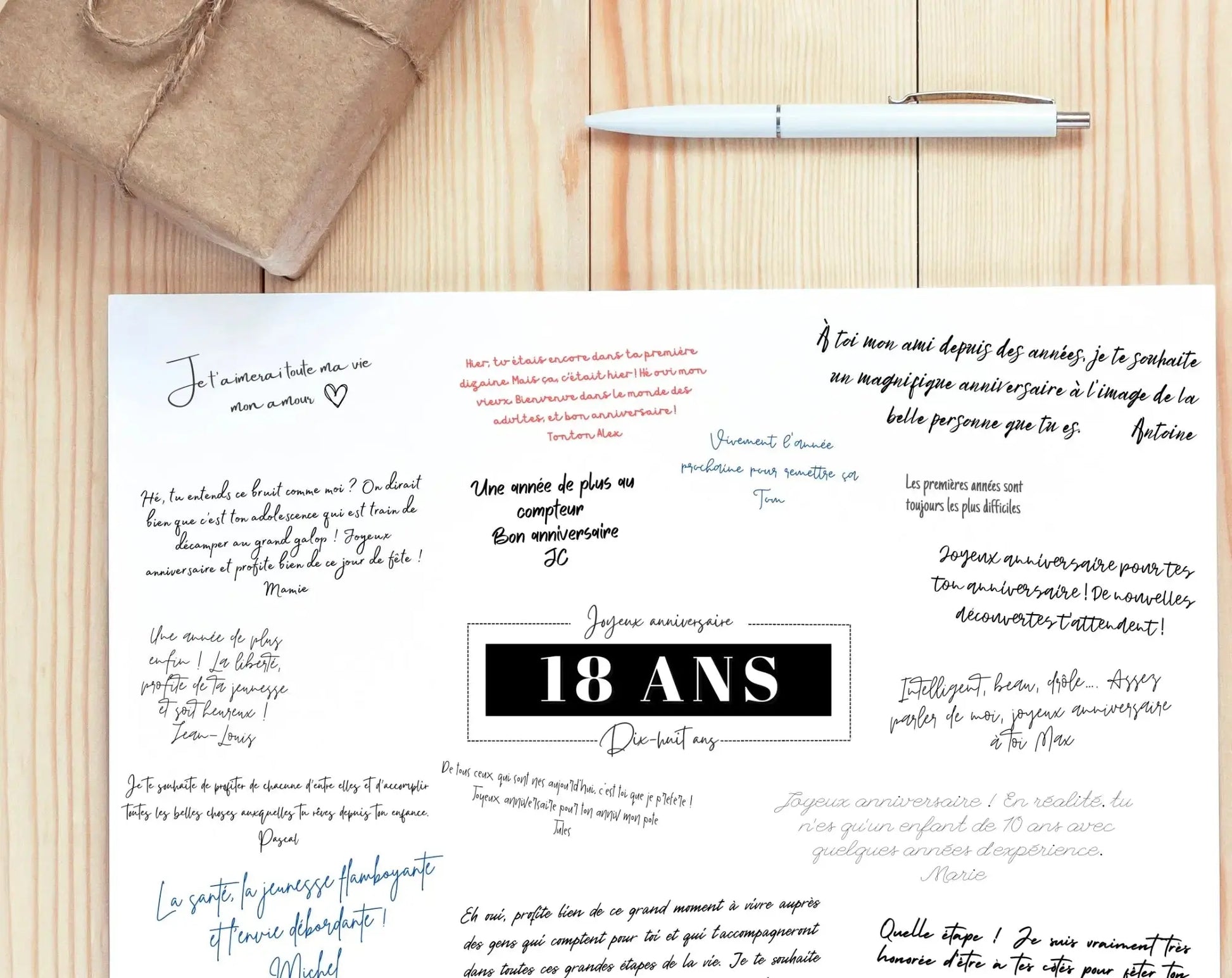 Livre d'or 18 ans - Affiche à imprimer FLTMfrance