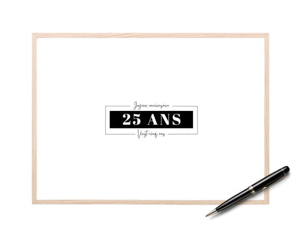 Livre d’or 25 ans à imprimer