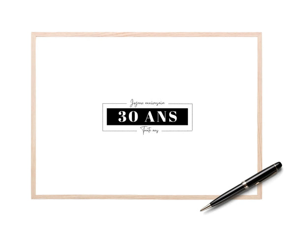 Livre d’or 30 ans à imprimer