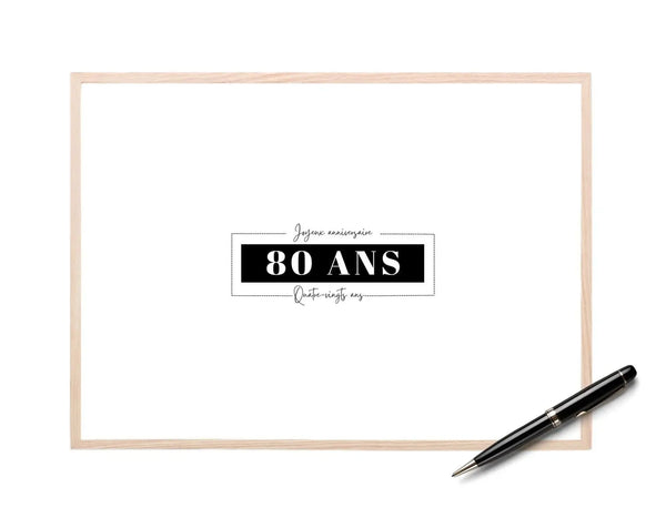 Livre d’or 80 ans à imprimer
