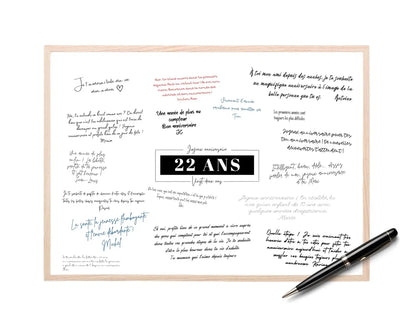 Livre d'or 22 ans - Affiche à imprimer FLTMfrance