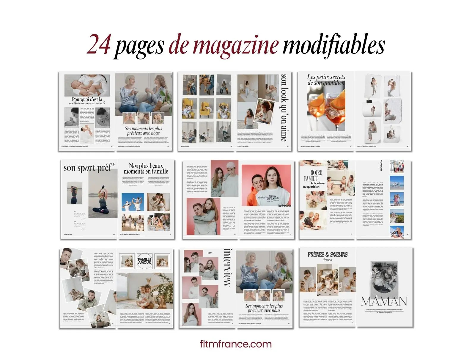 Magazine personnalisé pour maman – Édition spéciale Fête des Mères FLTM