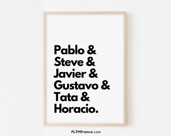 Narcos, les personnages - Affiche de série