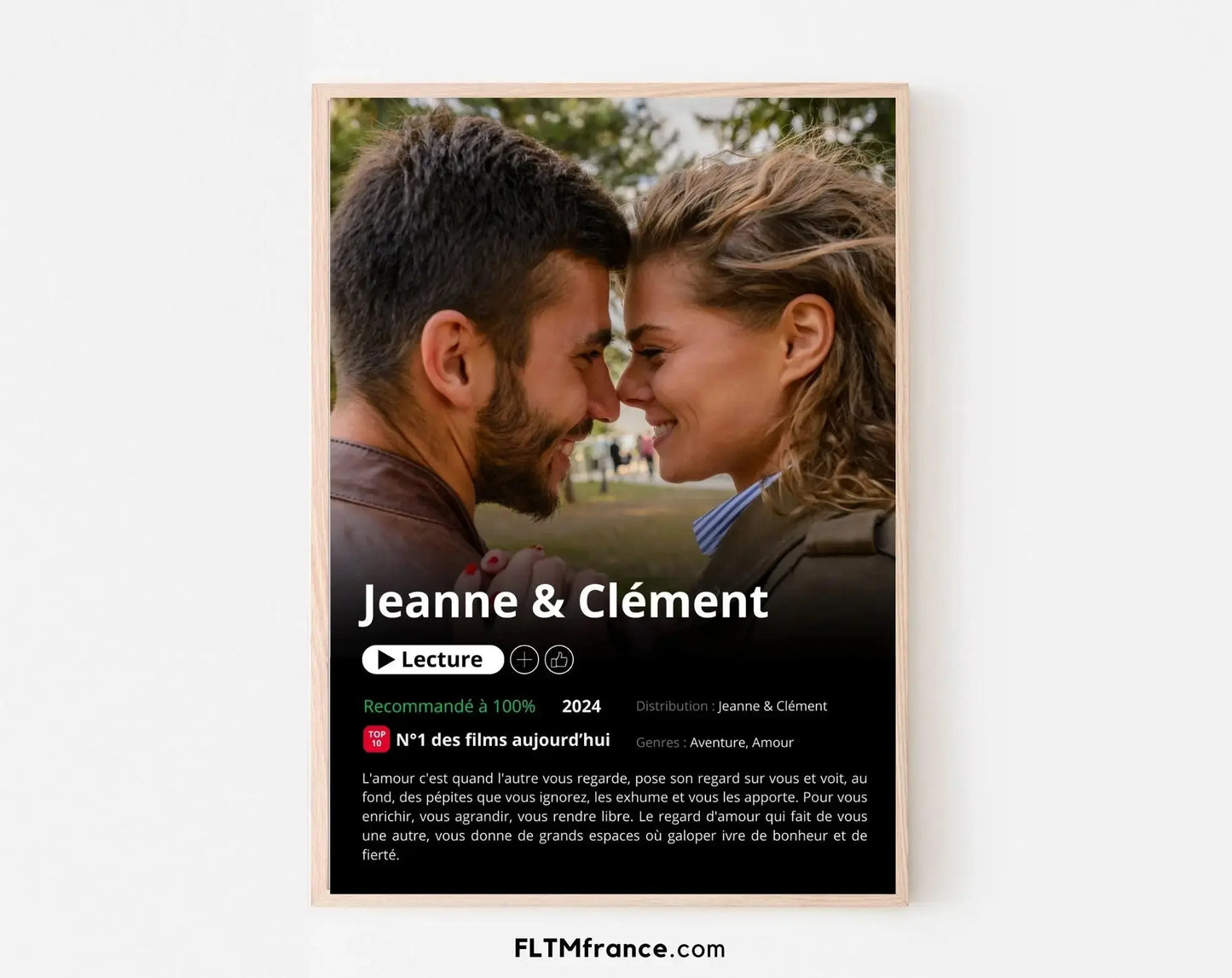 Affiche Netflix personnalisée FLTMfrance