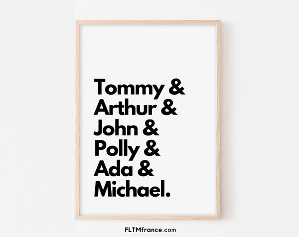 Peaky Blinders, les personnages - Affiche de série
