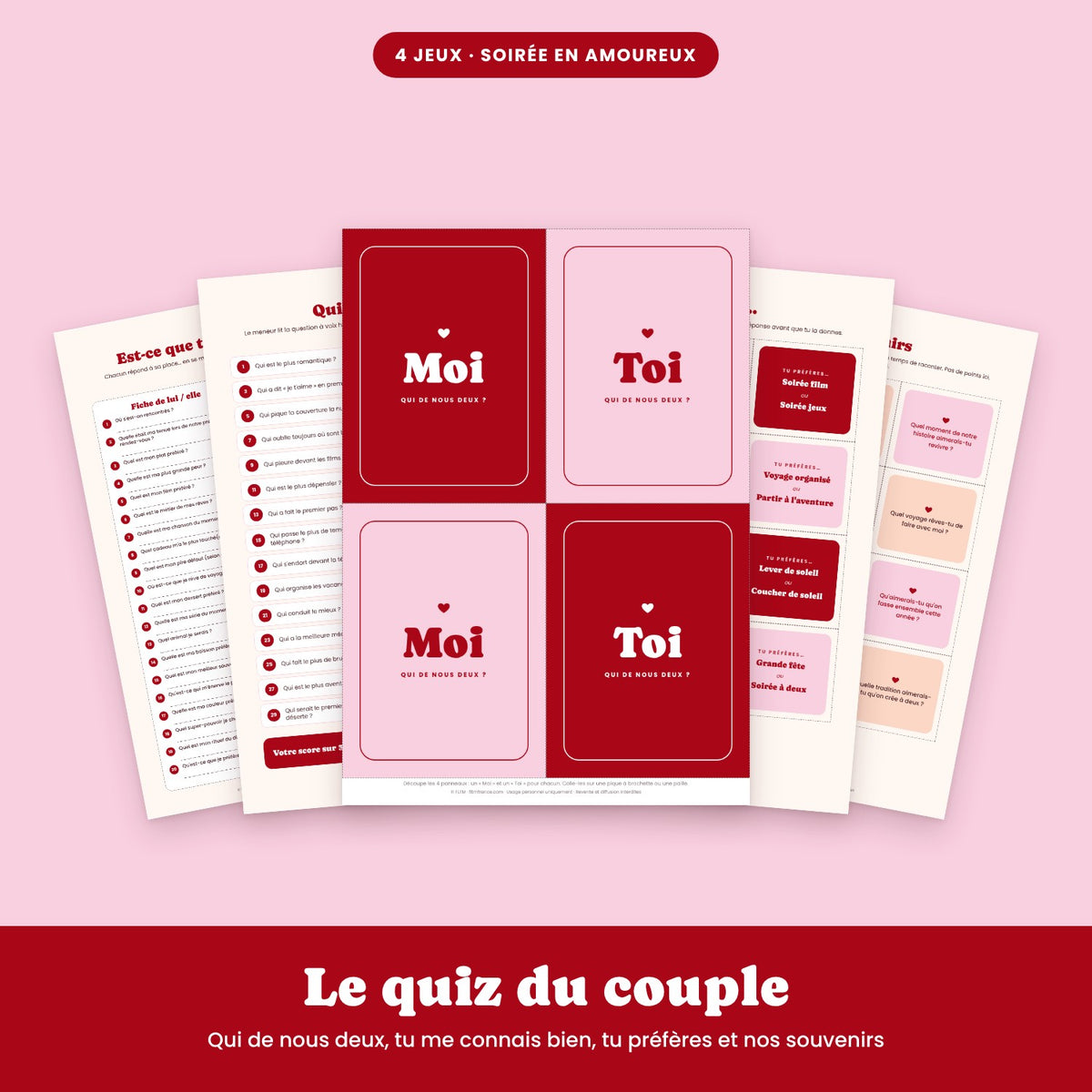 Quiz du couple à imprimer FLTM