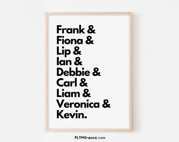 Shameless (US), les personnages - Affiche de série
