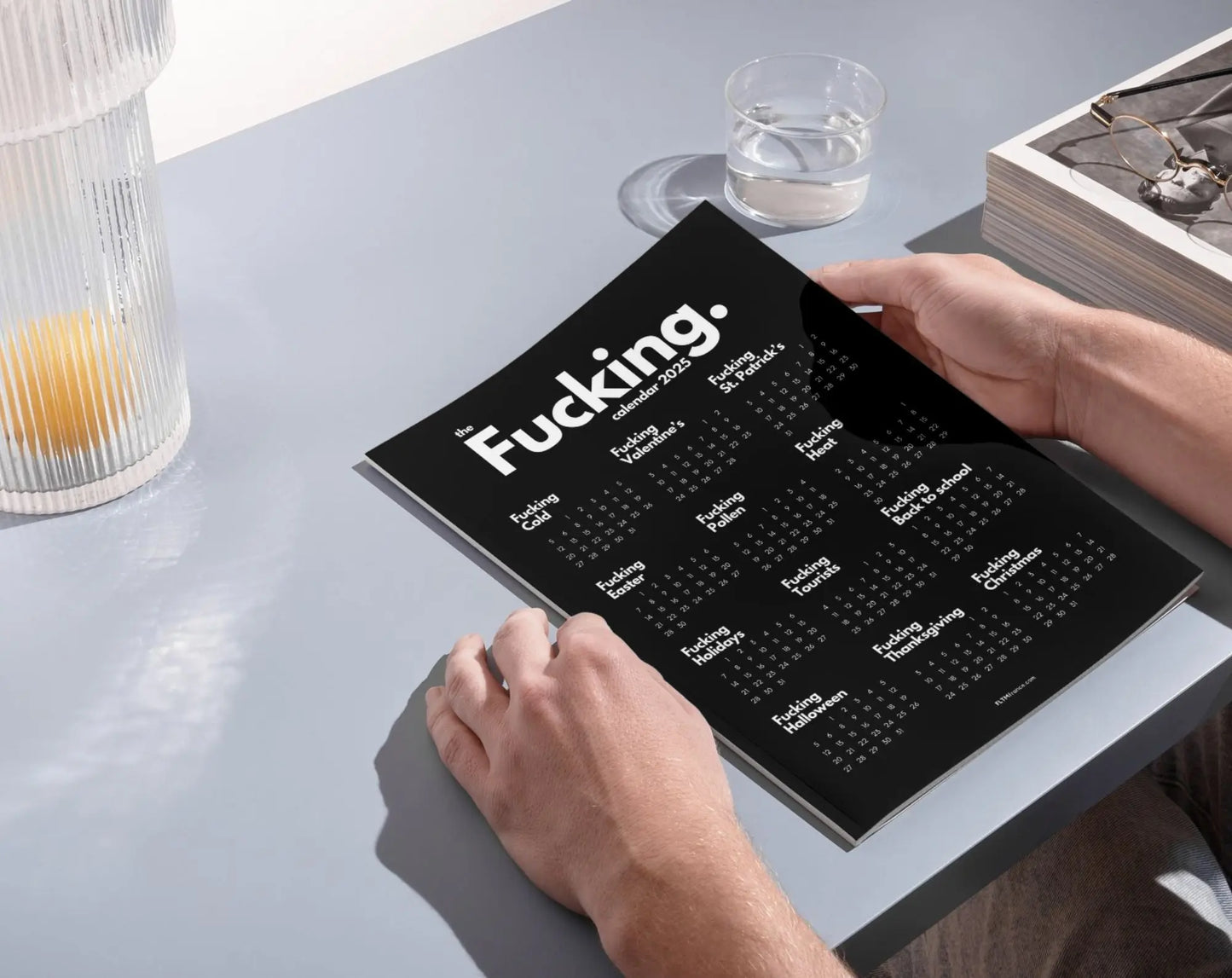 The Fucking Black Calendar 2025 - Calendrier Putain en anglais FLTMfrance