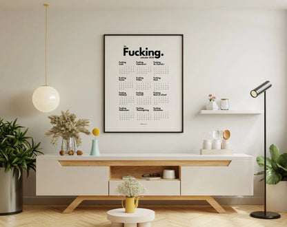 The Fucking Calendar 2025 - Calendrier Putain en anglais FLTMfrance