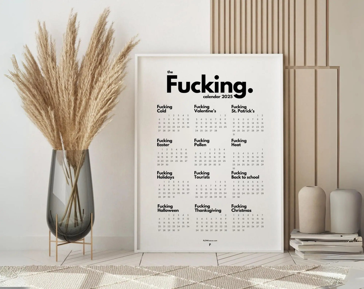 The Fucking Calendar 2025 - Calendrier Putain en anglais FLTMfrance