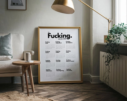 The fucking calendar 2025 - Calendrier Putain en anglais FLTMfrance