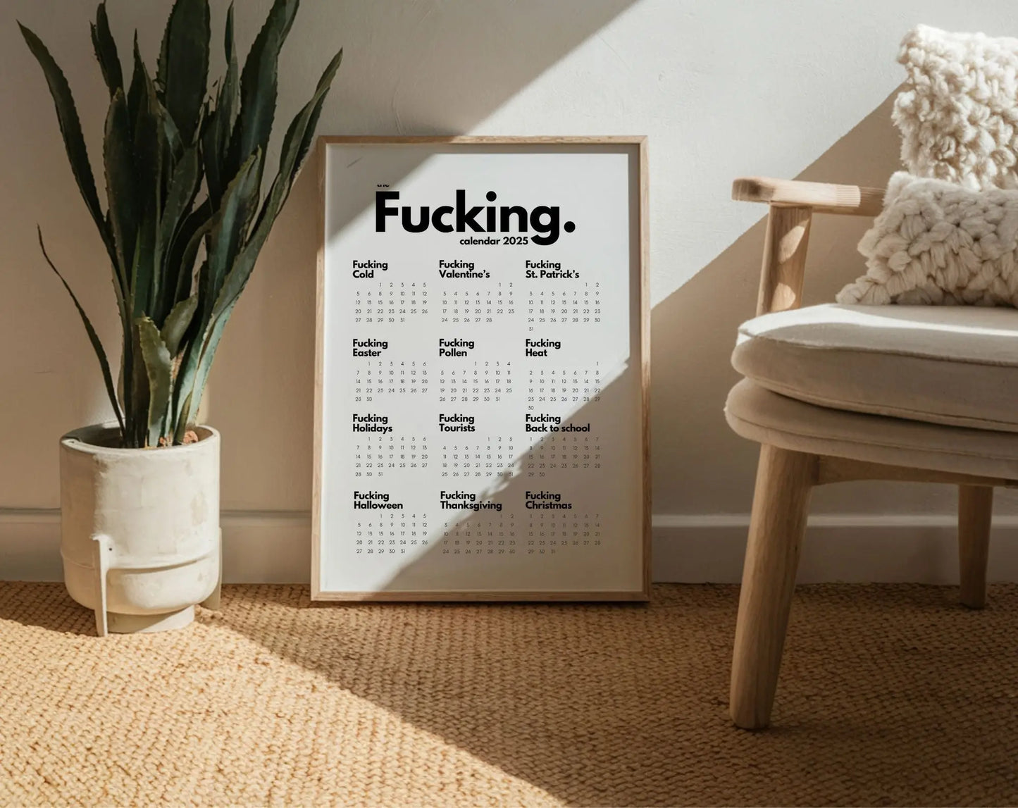 The fucking calendar 2025 - Calendrier Putain en anglais FLTMfrance