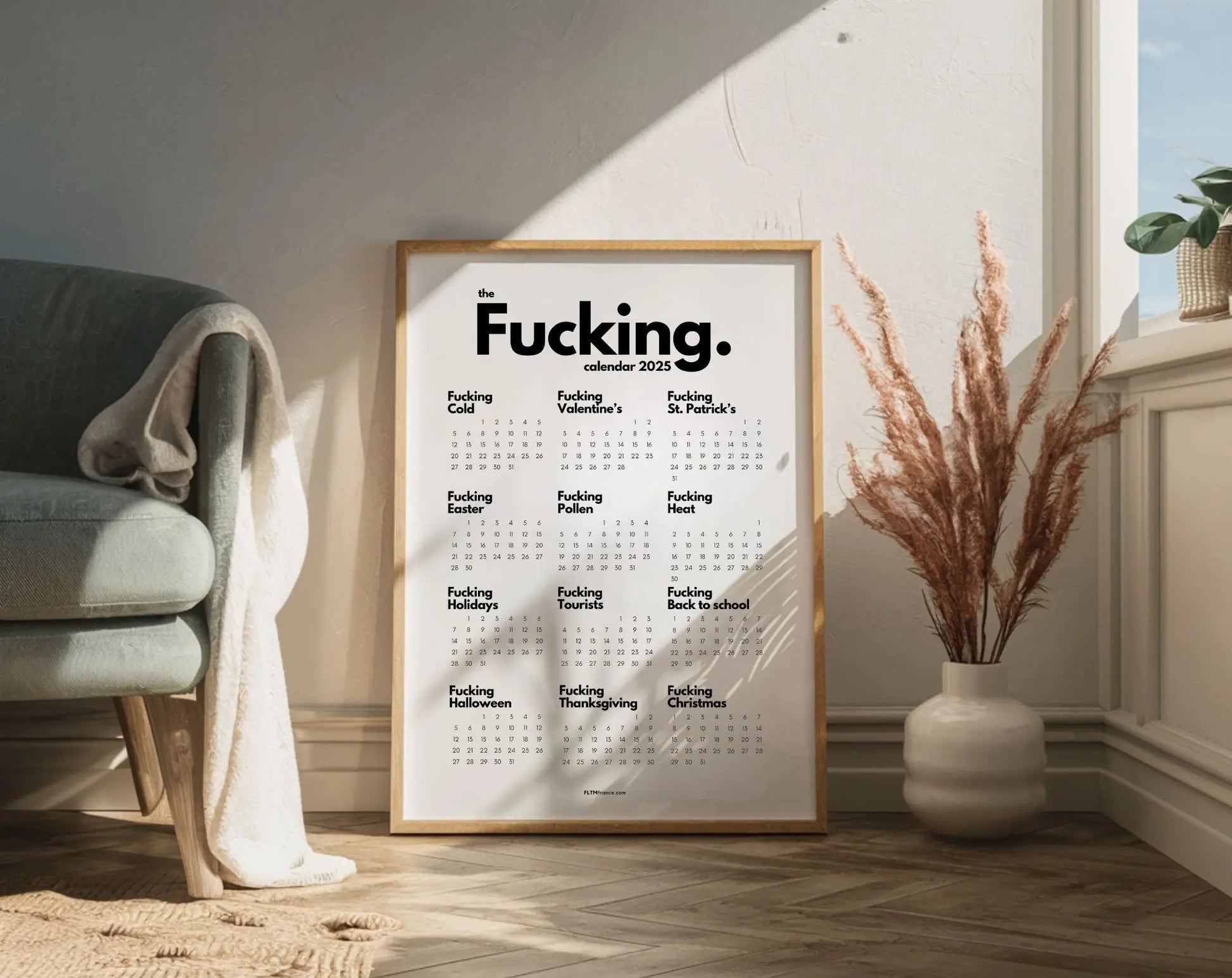 The fucking calendar 2025 - Calendrier Putain en anglais FLTMfrance