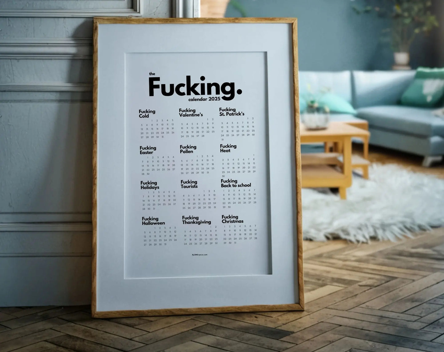 The fucking calendar 2025 - Calendrier Putain en anglais FLTMfrance