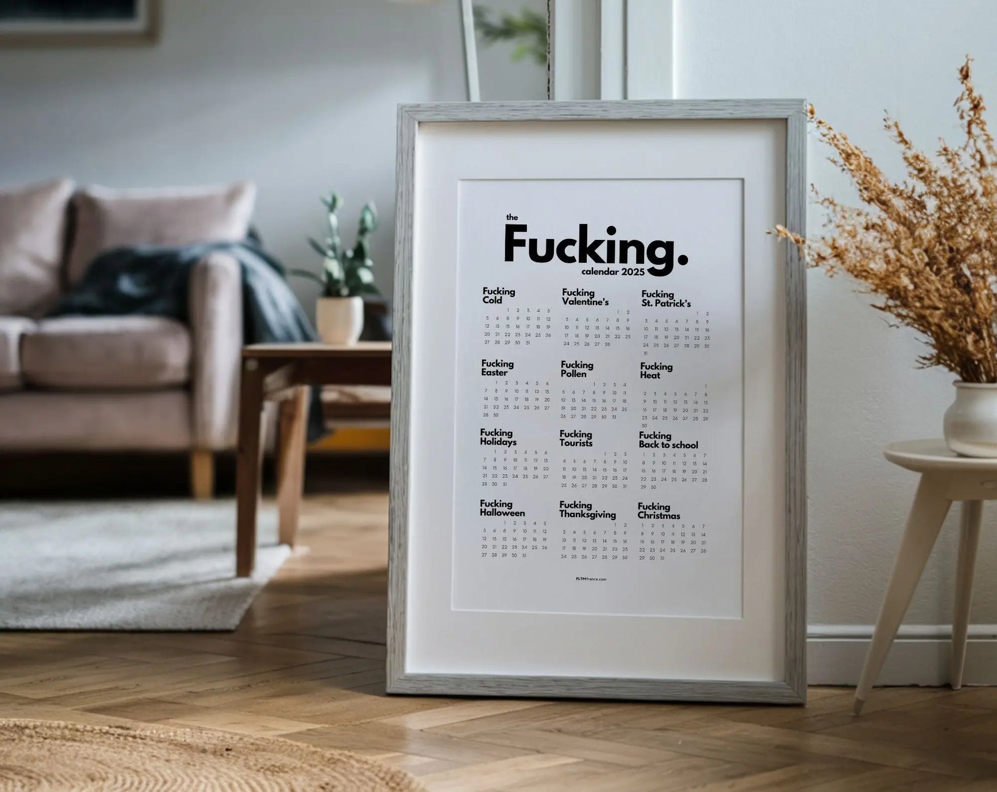 The fucking calendar 2025 - Calendrier Putain en anglais FLTMfrance