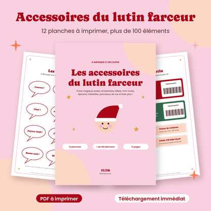 Accessoires du lutin farceur à imprimer FLTM