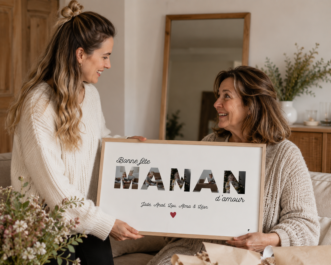 Bonne fête Maman - Affiche Personnalisée