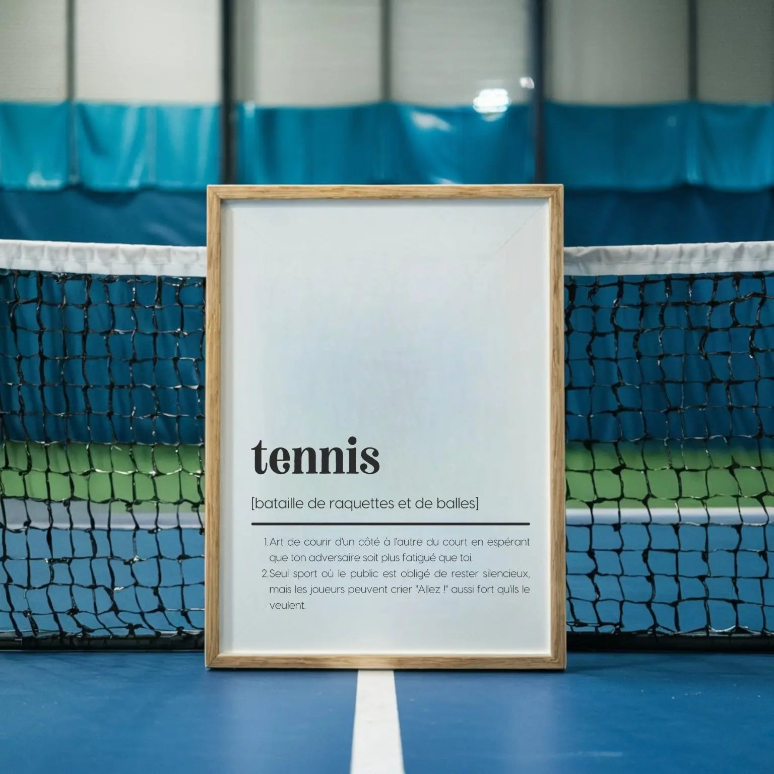 Affiche définition tennis - Affiche définition humour sport FLTMfrance