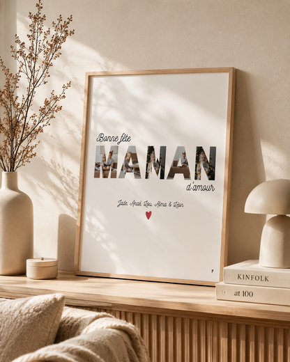 Bonne fête Maman - Affiche Personnalisée
