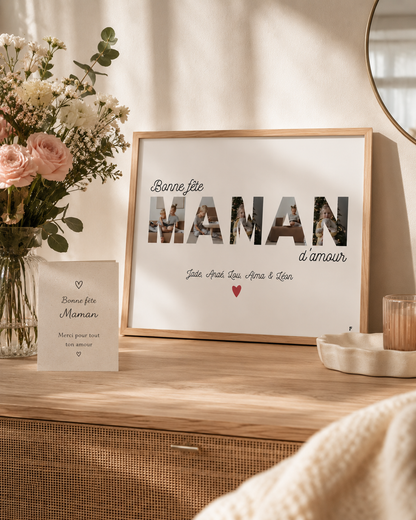 Bonne fête Maman - Affiche Personnalisée