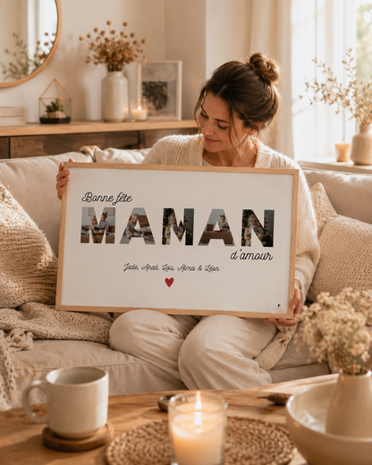 Bonne fête Maman - Affiche Personnalisée