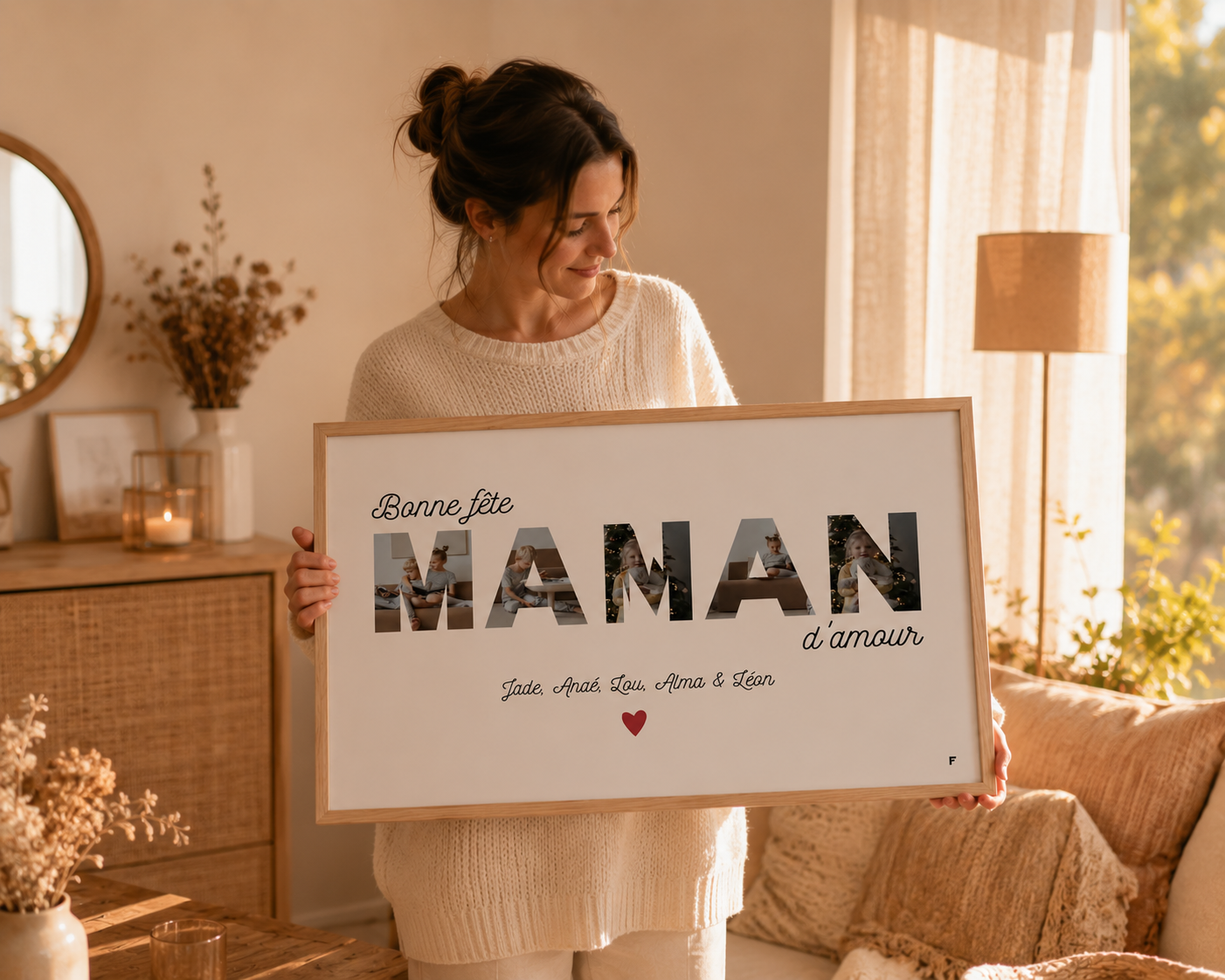 Bonne fête Maman - Affiche Personnalisée