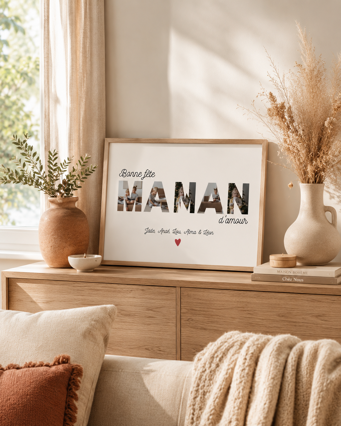 Bonne fête Maman - Affiche Personnalisée
