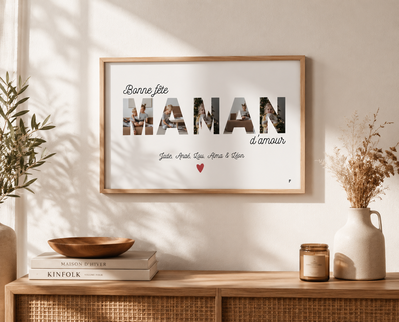 Bonne fête Maman - Affiche Personnalisée