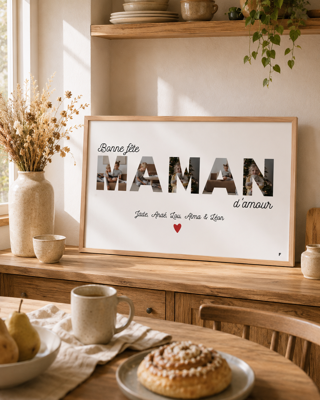 Bonne fête Maman - Affiche Personnalisée